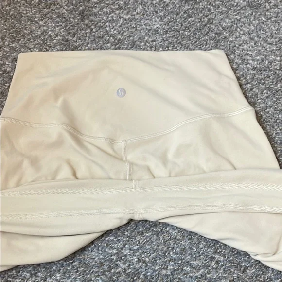 Lululemon Align High Rise Crop 17” Cream Leggings - Picture 3 of 4